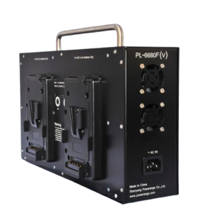 POWERANGE 4A Quad Fast Charger for V-mount 26V Batteries with 48V/28VDC Output