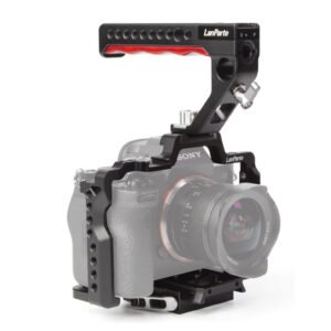 LanParte Sony A7R4 camera cage with R/S LANC top handle