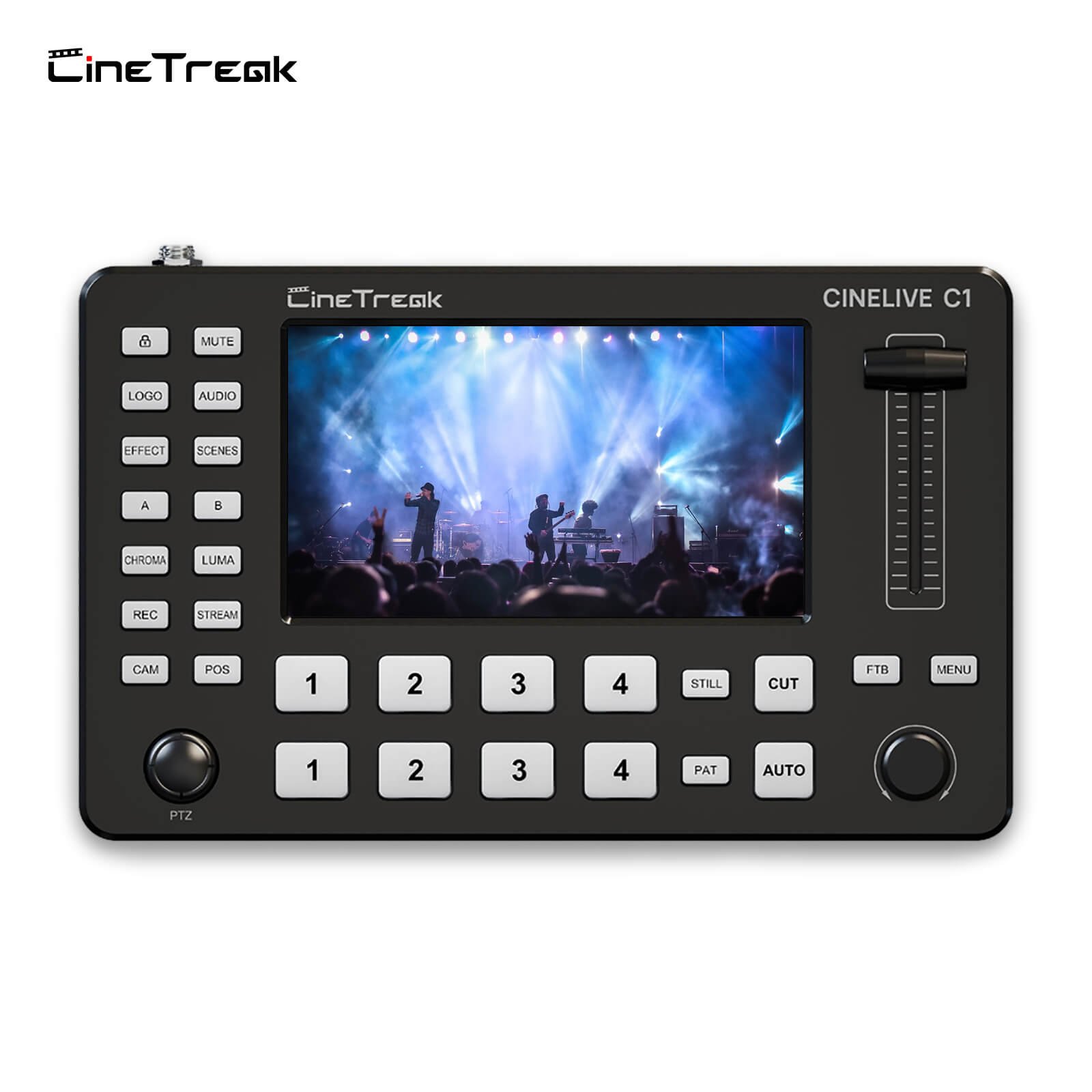 CINETREAK Cinelive C1 4xHDMI Video Switcher with 5" LCD Screen for Live Streaming