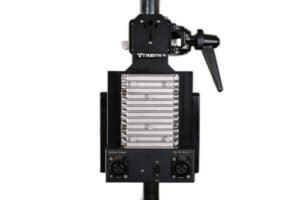 TRIGYN Power U-Bolt 650W 48V/28VDC Universal Quick Release U-Shaped Bracket with Dual Gold Mount Battery Plates BEST for 650W Max LED Fixtures. Vortex 8 Orbiter
