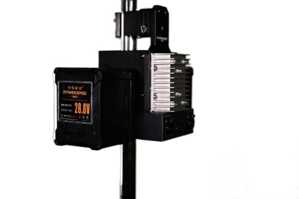 TRIGYN Power U-Bolt 650W 48V/28VDC Universal Quick Release U-Shaped Bracket with Dual Gold Mount Battery Plates BEST for 650W Max LED Fixtures. Vortex 8 Orbiter - Image 3