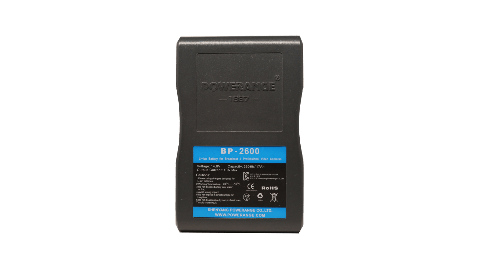 Powerange 260Wh Lithium-Ion V-Mount Battery