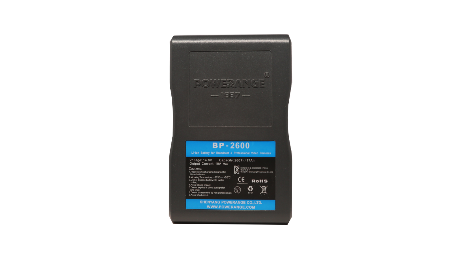 Powerange 260Wh Lithium-Ion V-Mount Battery